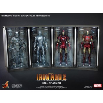 Iron Man 2 Diorama 1/6 Hall of Armor 7 pieces set 34 cm